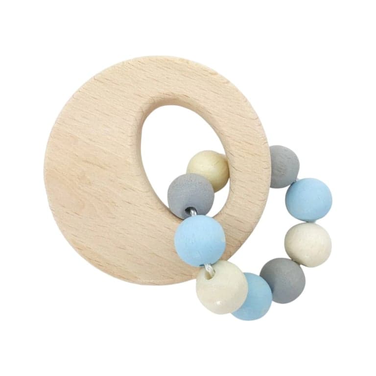 Hess-Spielzeug Rattle Circle Natural Blue