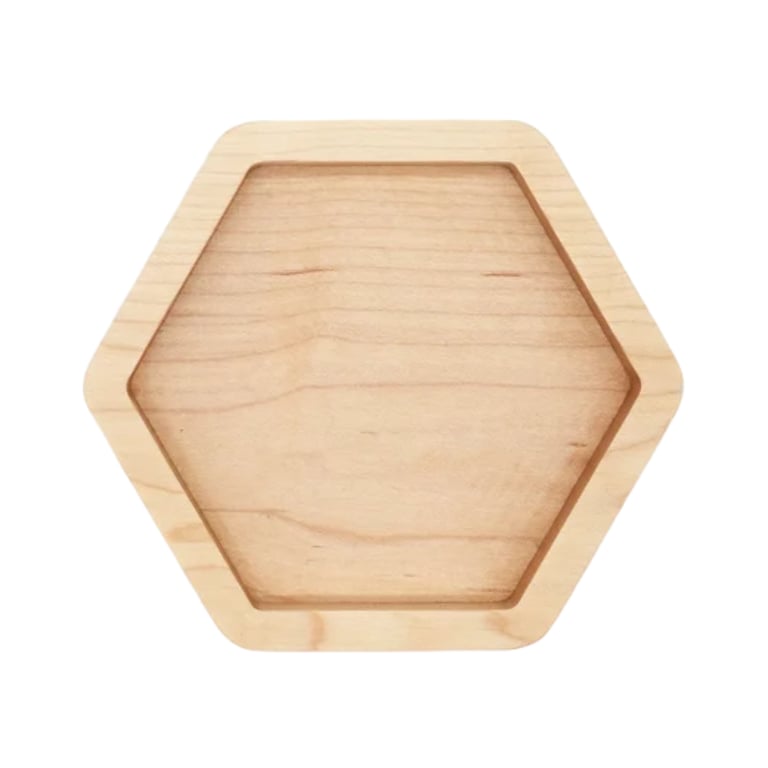 Montessori Mighty Little Tree Sensory Sorting Tray Hexagon Maple