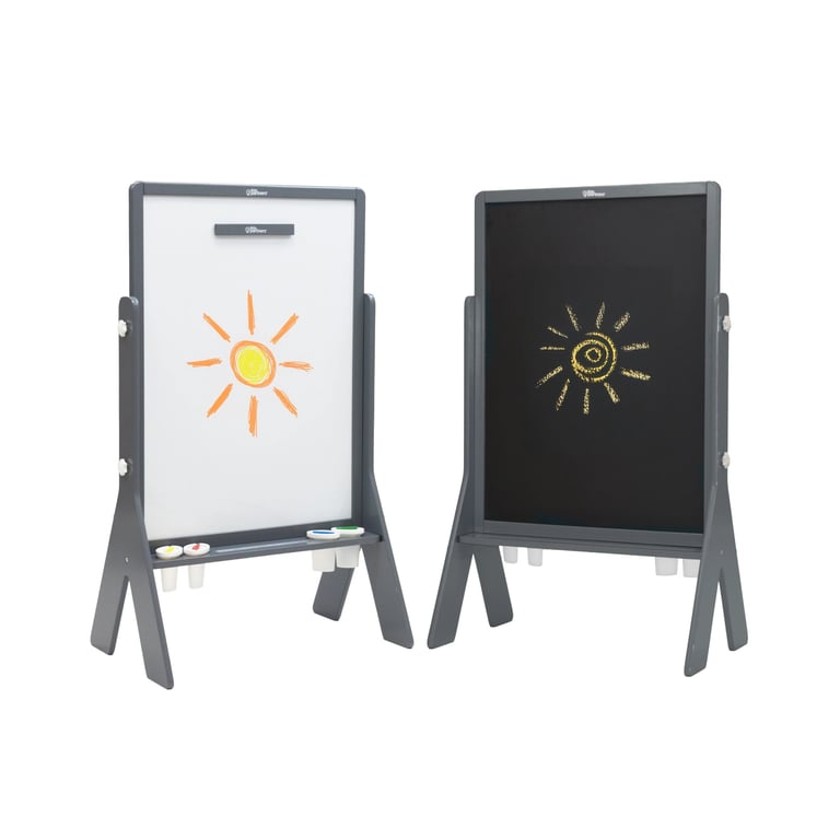 Montessori Little Partners Contempo Art Easel Earl Gray