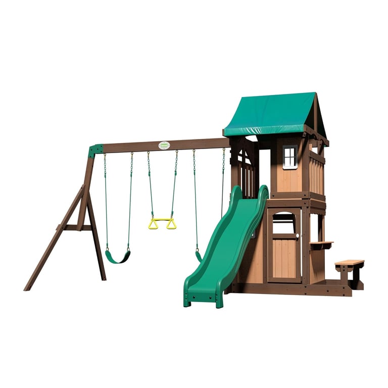 Montessori Backyard Discovery Lakewood Cedar Wood Swing Set