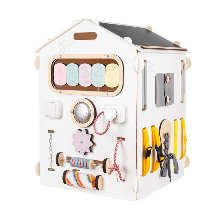 Busy Kids Busy House White Pastel