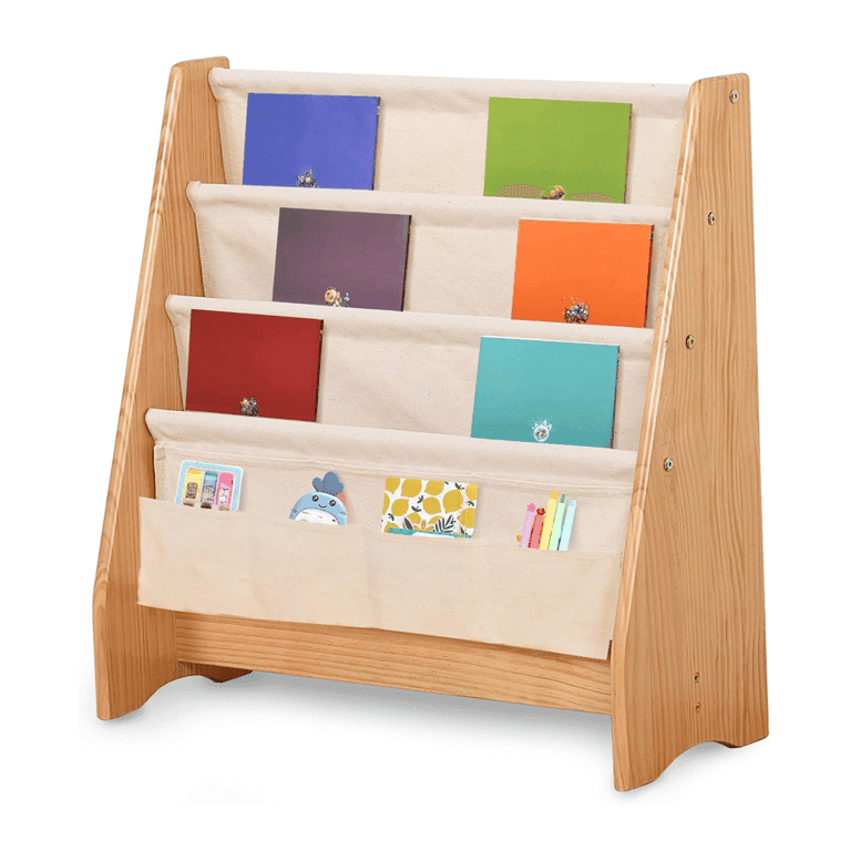 Montessori KRAND Sling Bookshelf With Canvas Sleeves Basic