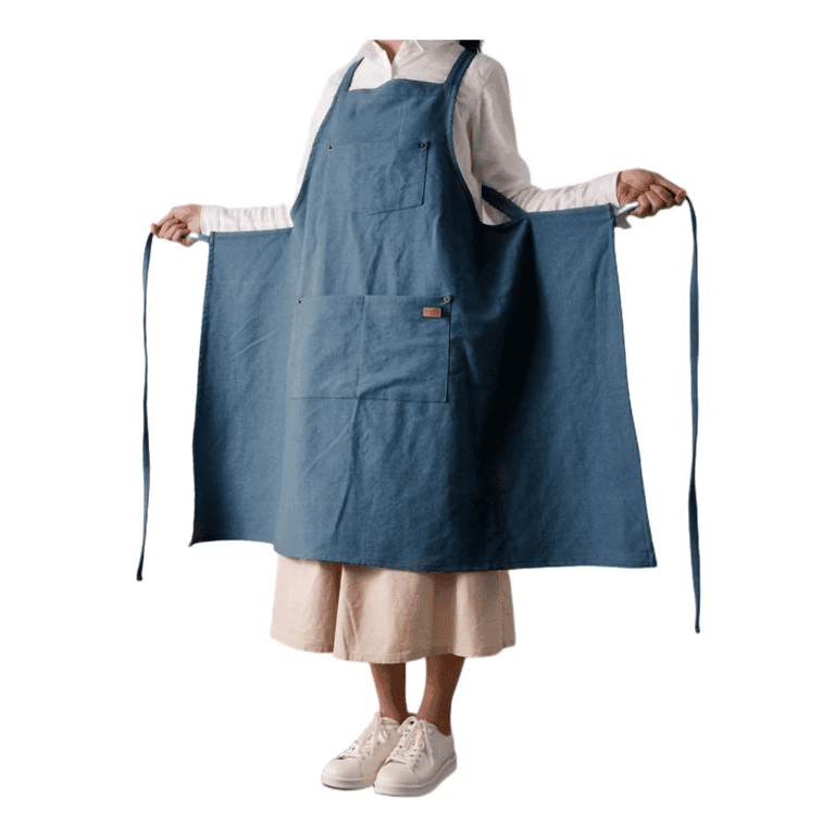 Montessori Gautsa Denim Matching Apron Blue S