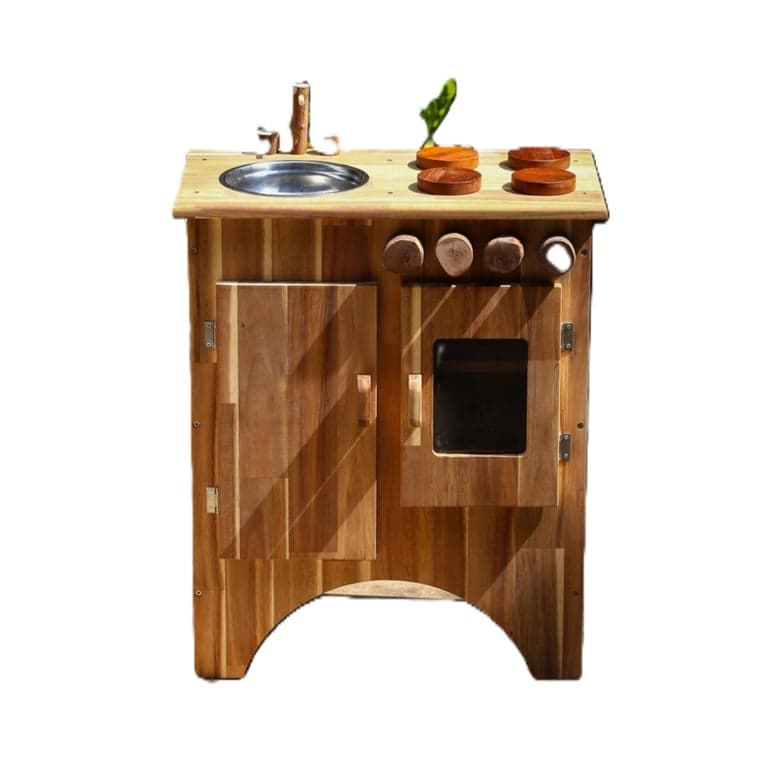 QToys Wooden Stove and Sink Combo