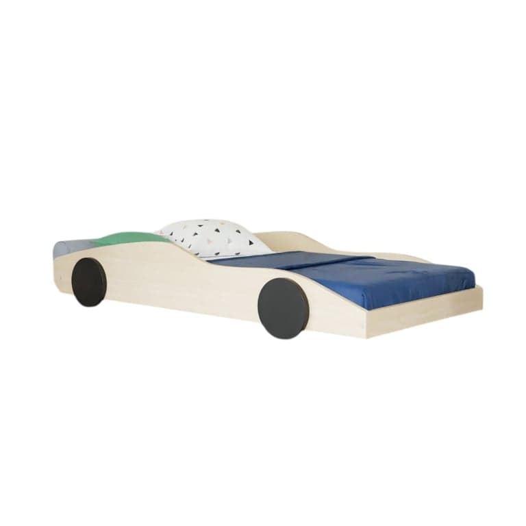 Benlemi Car Bed Drifty Transparent Oil Black 160 x 80