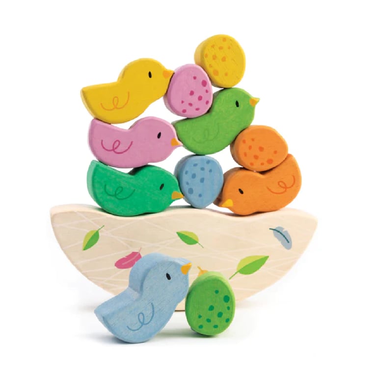 Montessori Tender Leaf Rocking Baby Birds Balance Toys