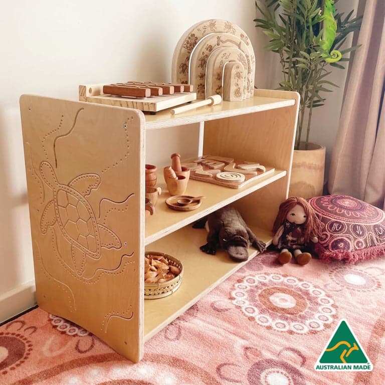 Education National Indigenous Turtle Shelf Golden Pine