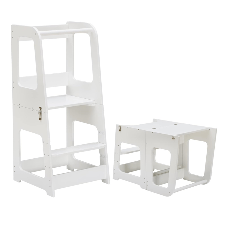 Montessori KYWAI Convertible Toddler Tower White