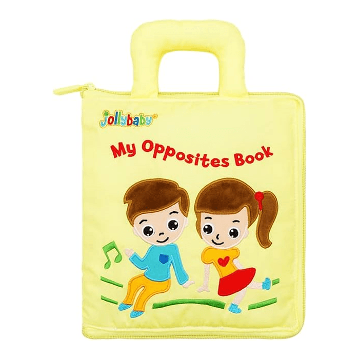 Montessori Jollybaby Baby Soft Busy Books My Opposites Book