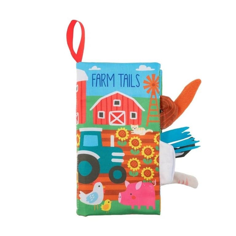 Stephen Joseph Soft Sensory Book With Tails Farm