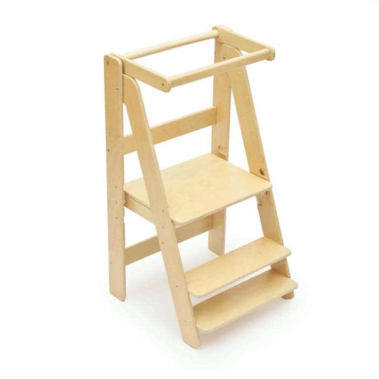 Busy Kids Foldable Toddler Tower Varnished
