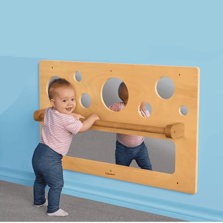 Montessori Lakeshore Look at Me! Mirror With Balance Bar