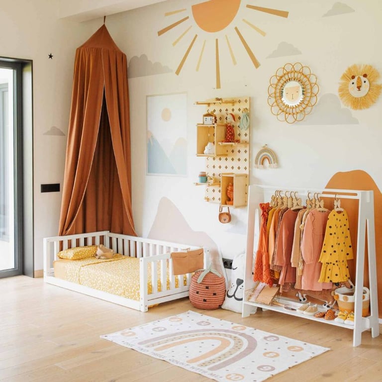 Montessori Montessori House Bed Floor Bed With Rails Single White