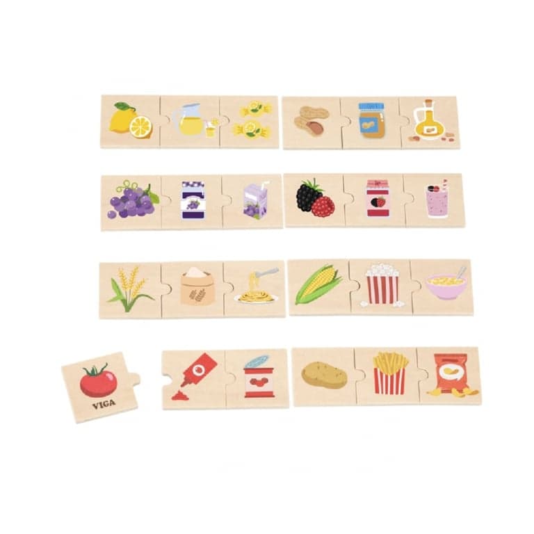Viga Matching Game Nature to Food