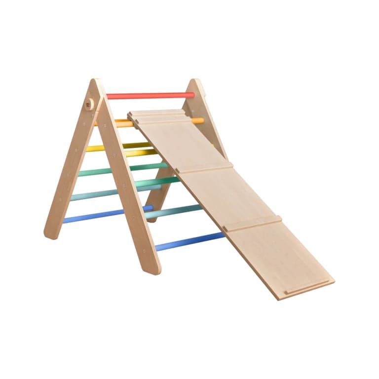 Busy Kids Pikler Triangle Bright With Slide