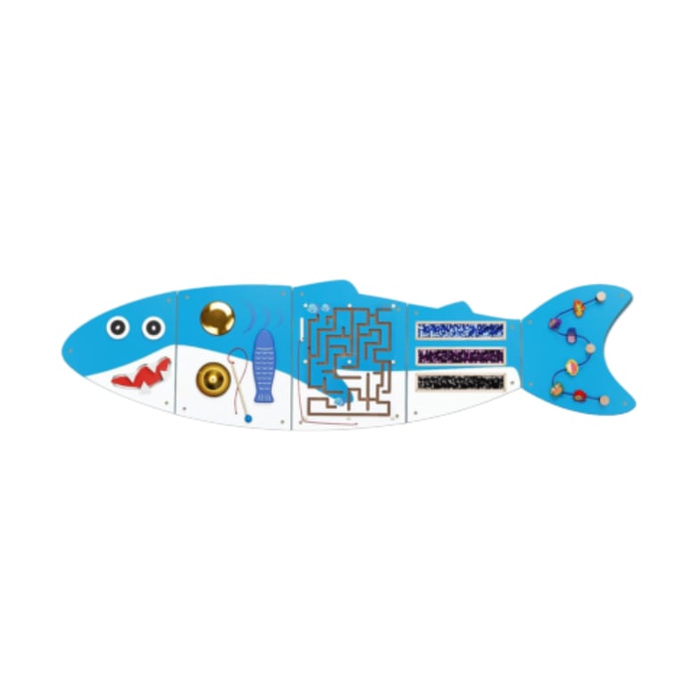 Montessori Monlaurd Wall Mounted Busy Board Shark
