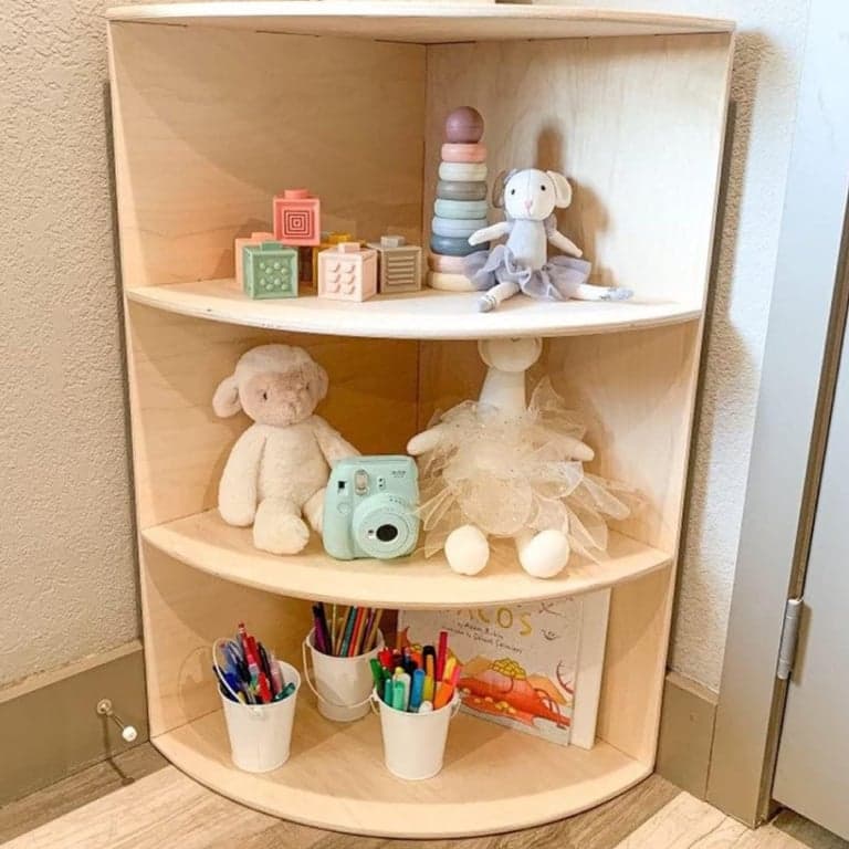 Montessori Bush Acres Montessori Corner Shelf 