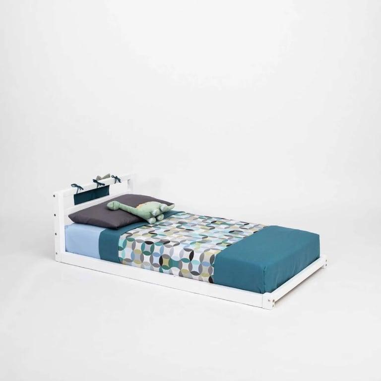Sweet Home From Wood Floor Bed Single White
