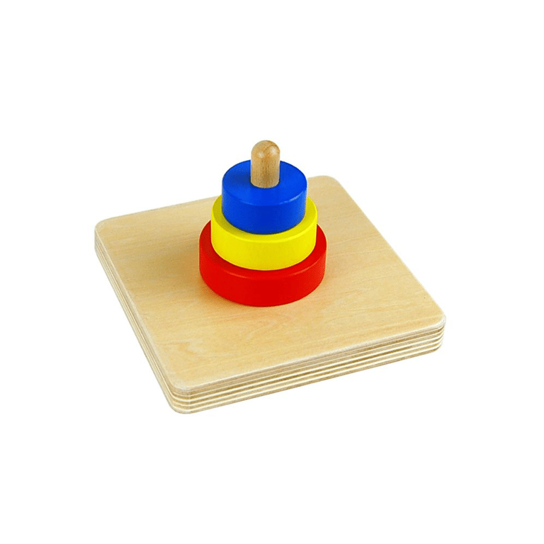 Montessori Kid Advance Montessori Three Discs on a Vertical Dowel