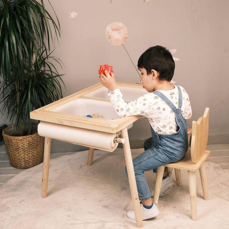 Montessori RoedeerwoodenStore Water and Sand Activity Table 40 cm Angle Legs