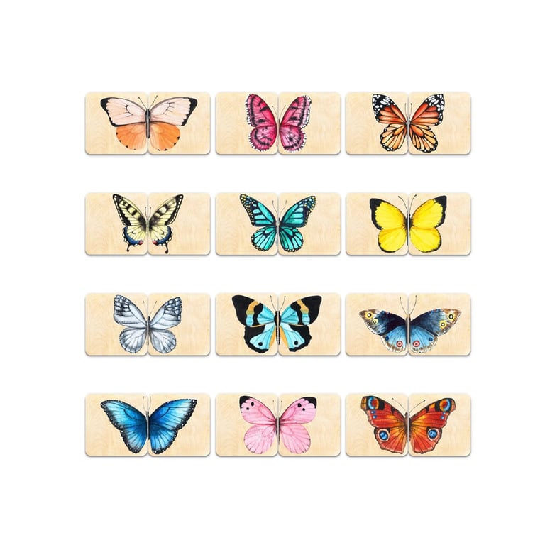 Montessori Bush Acres Matching Game Butterfly