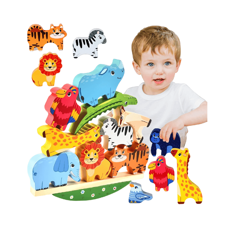 Montessori Atoylink Balance Stacker Toy Animals