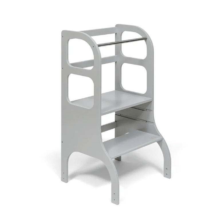 Montessori Ette Tete Step Up Adjustable Toddler Tower Gray