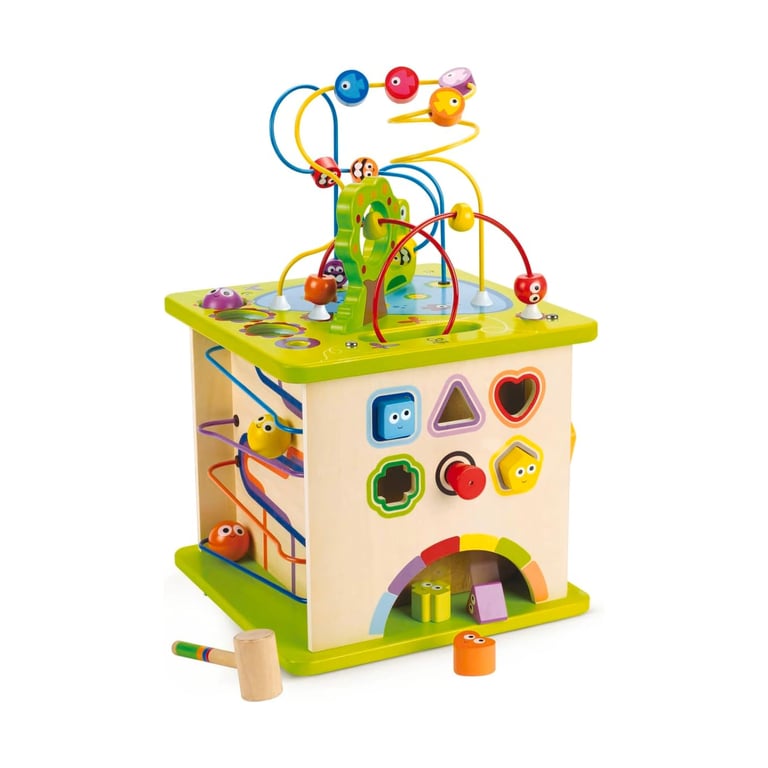 Montessori Hape Activity Cube Country Critters