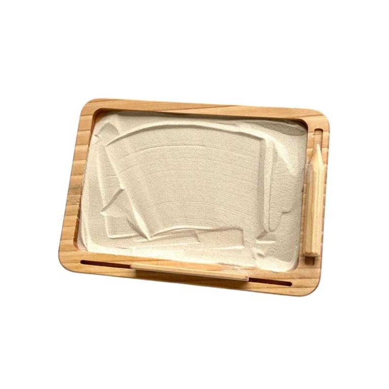 Montessori PoppyBabyCo Portable Wooden Sand Tray