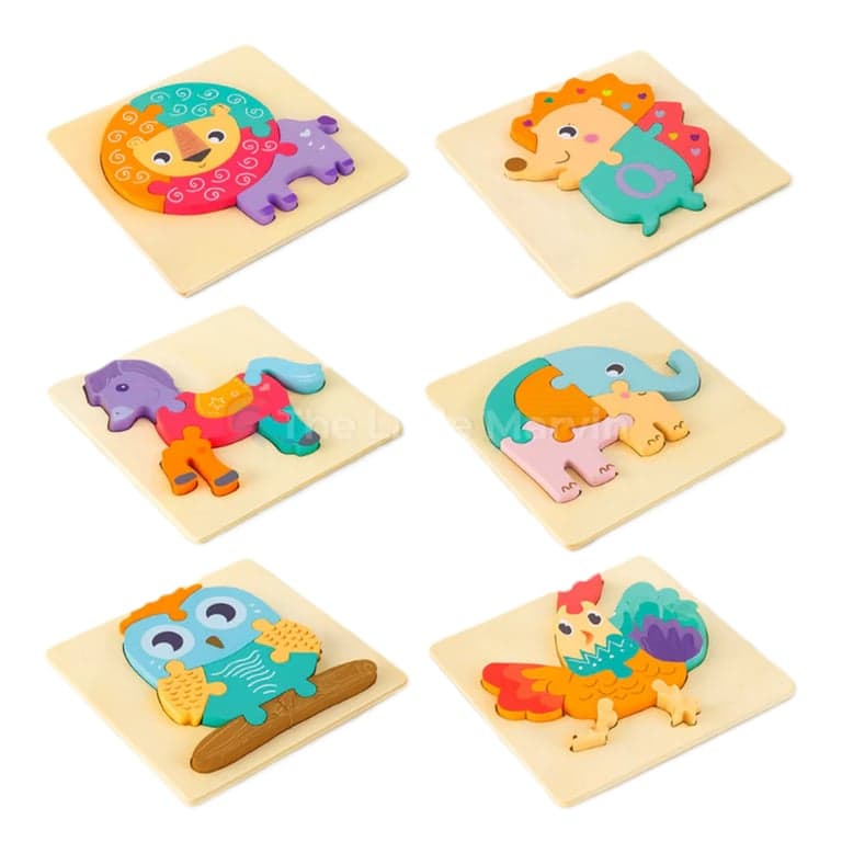 The Little Marvin Wooden Puzzle Set Animal