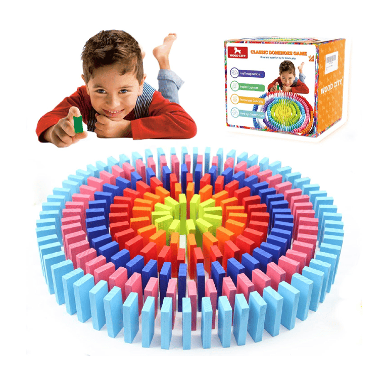 Montessori WOOD CITY Domino Games 360 Pieces