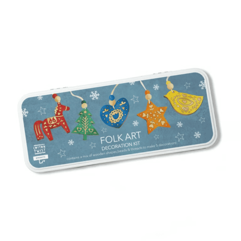 Cotton Twist Kerstdecoratieset voor Volkskunst