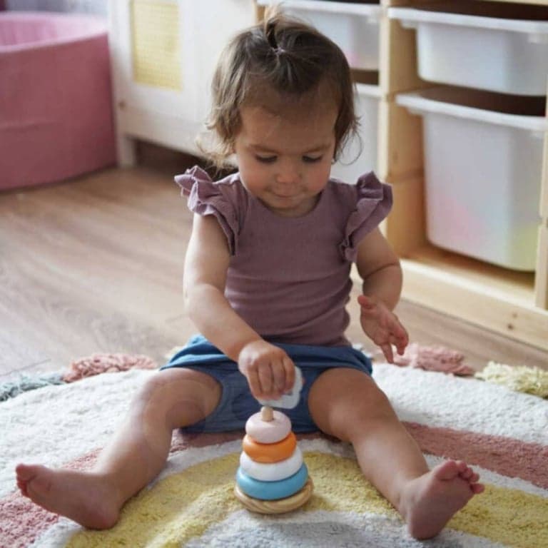 PolarB Ring Stacker Polar Bear | MontiPlanet.com.au Montessori Toys ...