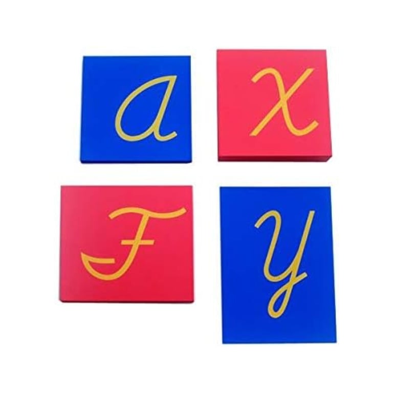 Montessori Montessori Outlet Capital Case Sandpaper Letters Cursive