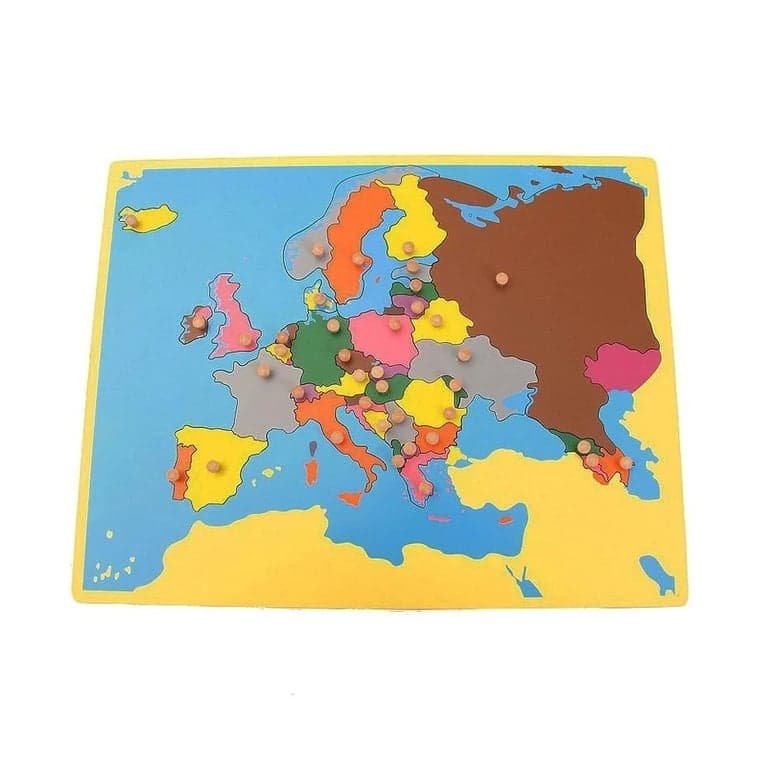 Montessori Pink Montessori Small Board Map of Europe