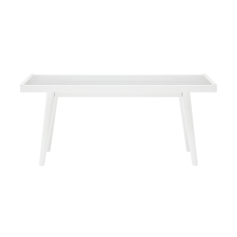 Montessori Plank+Beam Entryway Bench 41.25 Inches White