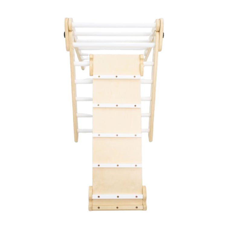 Montessori Poppyseed Play Montessori Climber Foldable Triangle & Ramp White