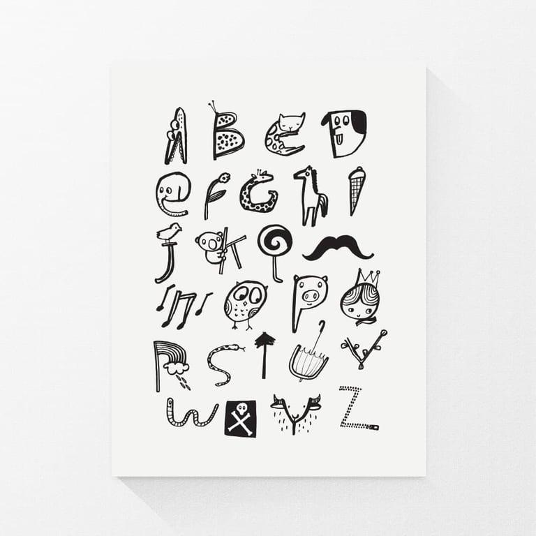 Montessori Wee Gallerry Custom Alphabet Print