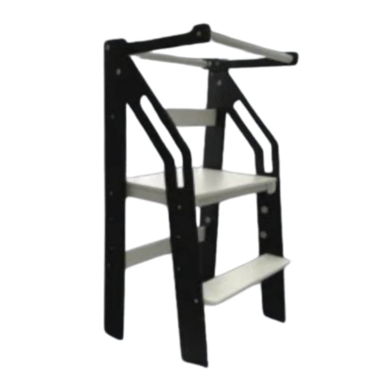 Montessori Woodesa Twin Toddler Tower Black/White