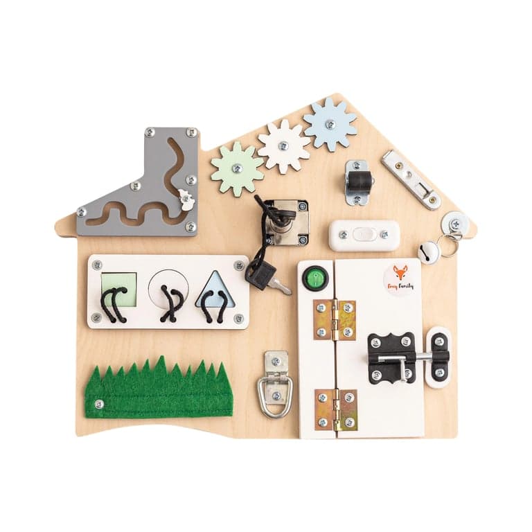 Foxy Family Mini Busy Board Mint Blue