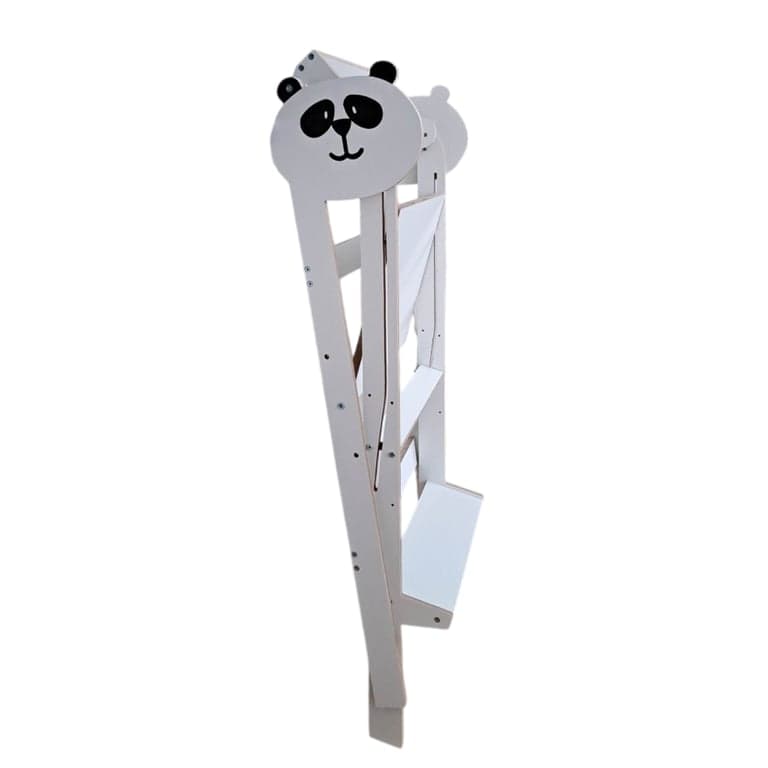 Lakaluk Foldable Learning Tower Panda White
