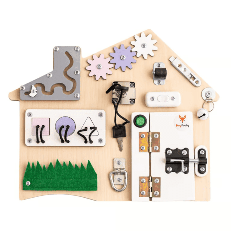 Foxy Family Mini Busy Board Pink Purple