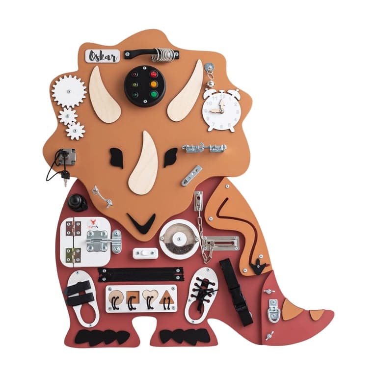 Foxy Family Busy Board Iwo the Dino With Name No Stand
