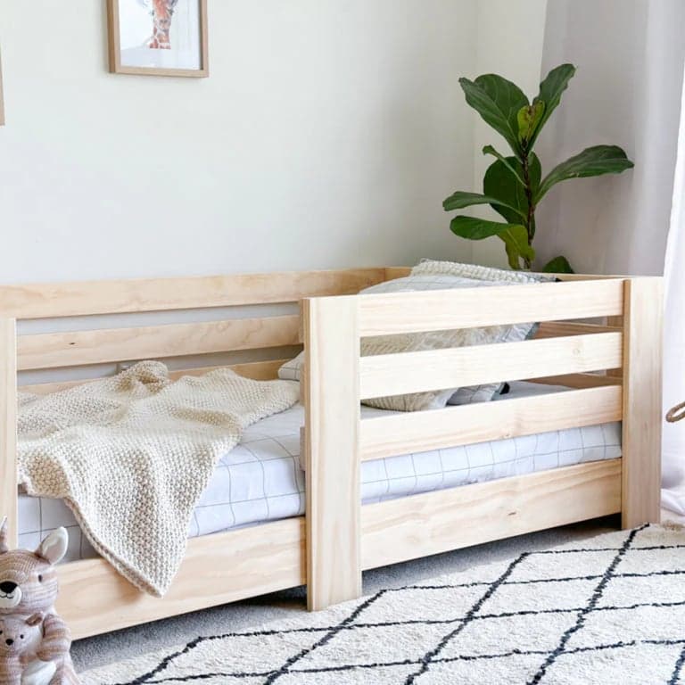 Montessori Magic of Wood Classic Floor Bed Pine Double