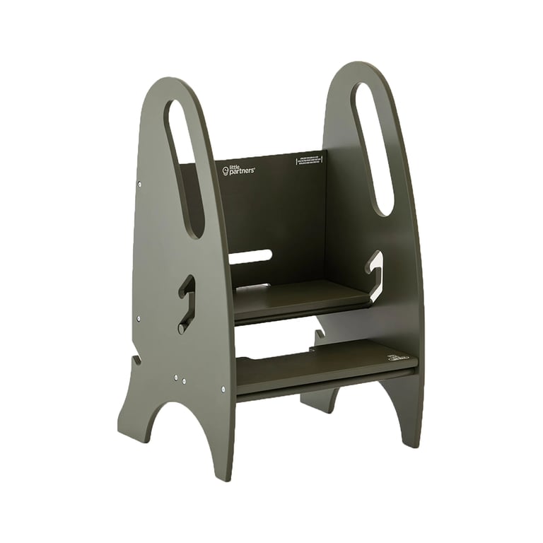 Montessori Little Partners 3-in-1 Growing Step Stool Olive Green