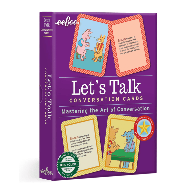 Montessori eeBoo Conversation Cards Let's Talk