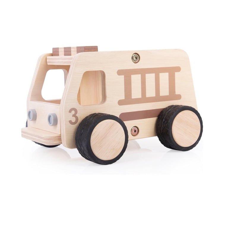 Montessori Guidecraft Wooden Fire Truck