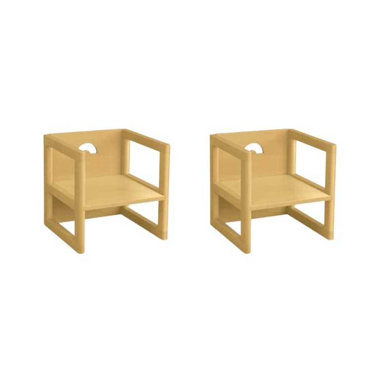 Piccalio Reversible Chair Set of 2 Ochre