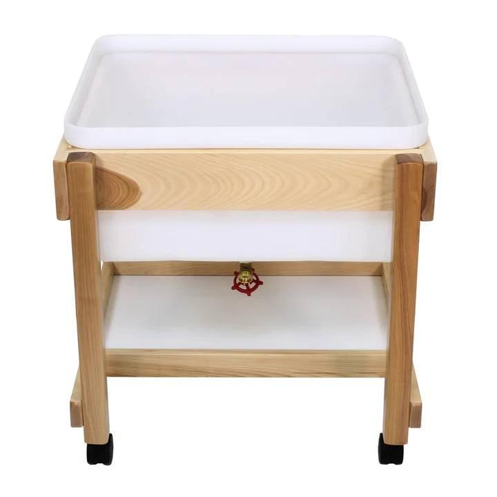 Montessori Trojan Classroom Furniture Small Water Table With Hardwood Frames