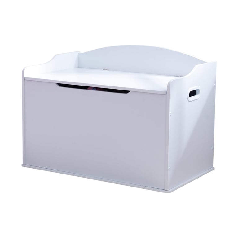 Montessori Kidkraft Toy Box Storage Bench Austin White